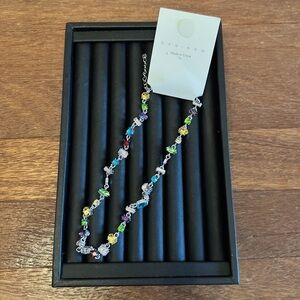 Women Candy Color Dopamine Necklace Adjustable Y2K Cute Beaded Statement Jewelry